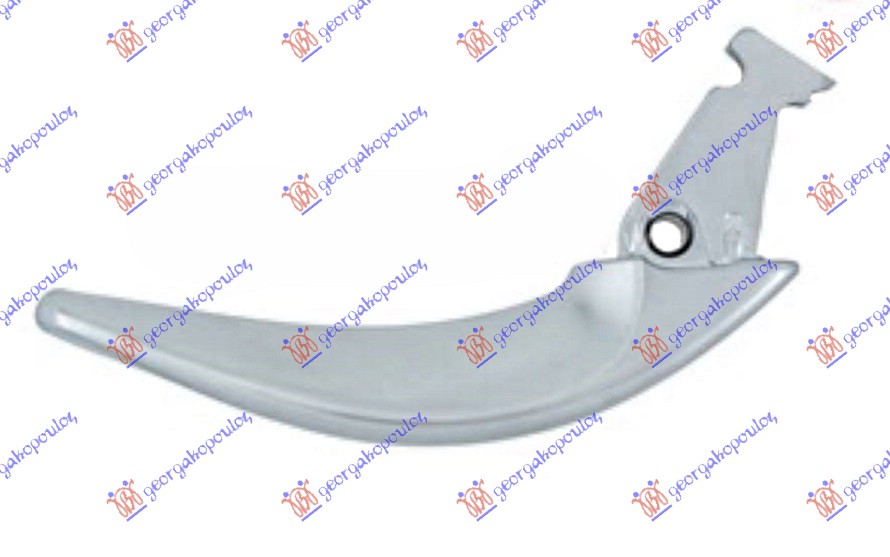 DOOR HANDLE FRONT/REAR INNER SILVER