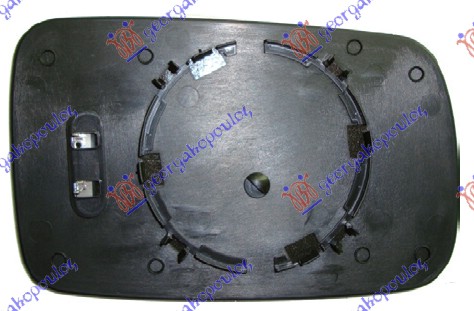 DOOR MIRROR GLASS BLUE HEATED (ASPHERICAL GLASS)