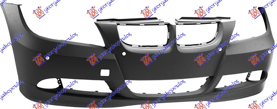 FRONT BUMPER PRIMED (W/4 PDC) (A QUALITY)