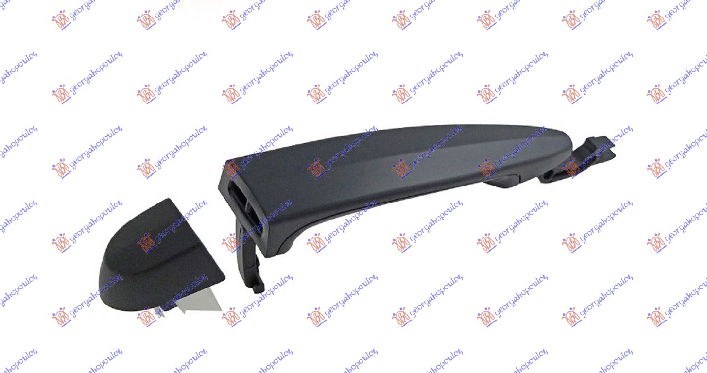 DOOR HANDLE FRONT/REAR OUTER BLACK