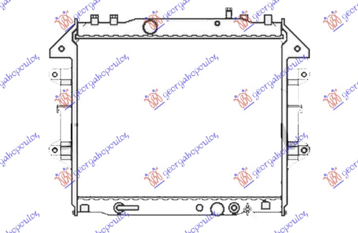 RADIATOR 2.5-3.0 TD AUTOMATIC (525x650) KOYO