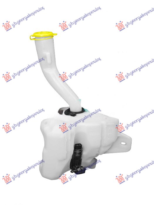 WIPER WASHER TANK (W/CAP & NECK & MOTOR)