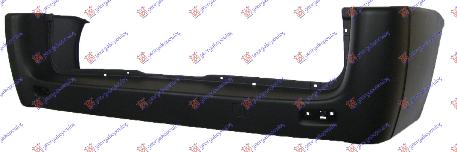 REAR BUMPER BLACK (LONG CHASSIS) (EUROPE)