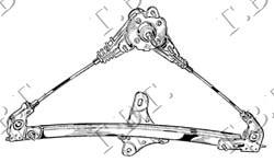 REAR WINDOW REGULATOR MANUAL (A QUALITY)