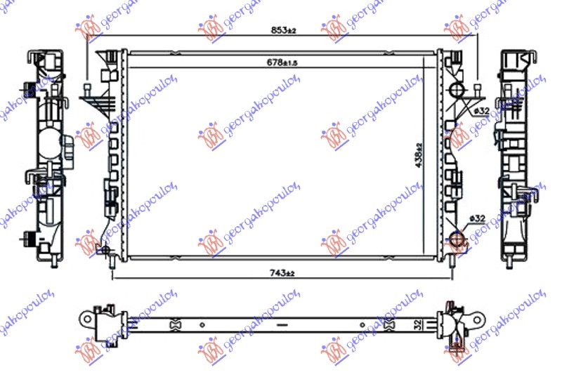 ΨΥΓΕΙΟ 1.9-2.0 Dci ΠΕΤΡΕΛΑΙΟ (678x438x32) ΜΙΚΡΟΙ ΠΕΙΡΟΙ (NRF)