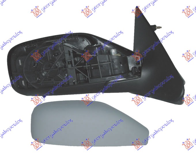 DOOR MIRROR ELECTRICAL HEATED FOLDABLE PRIMED (W/SENSOR) (A QUALITY) (CONVEX GLASS)
