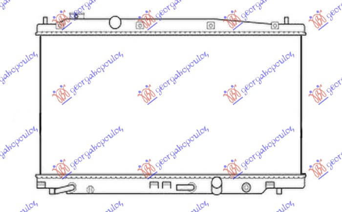 RADIATOR 1.4 PETROL AUTOMATIC (350x711x16) (NRF)