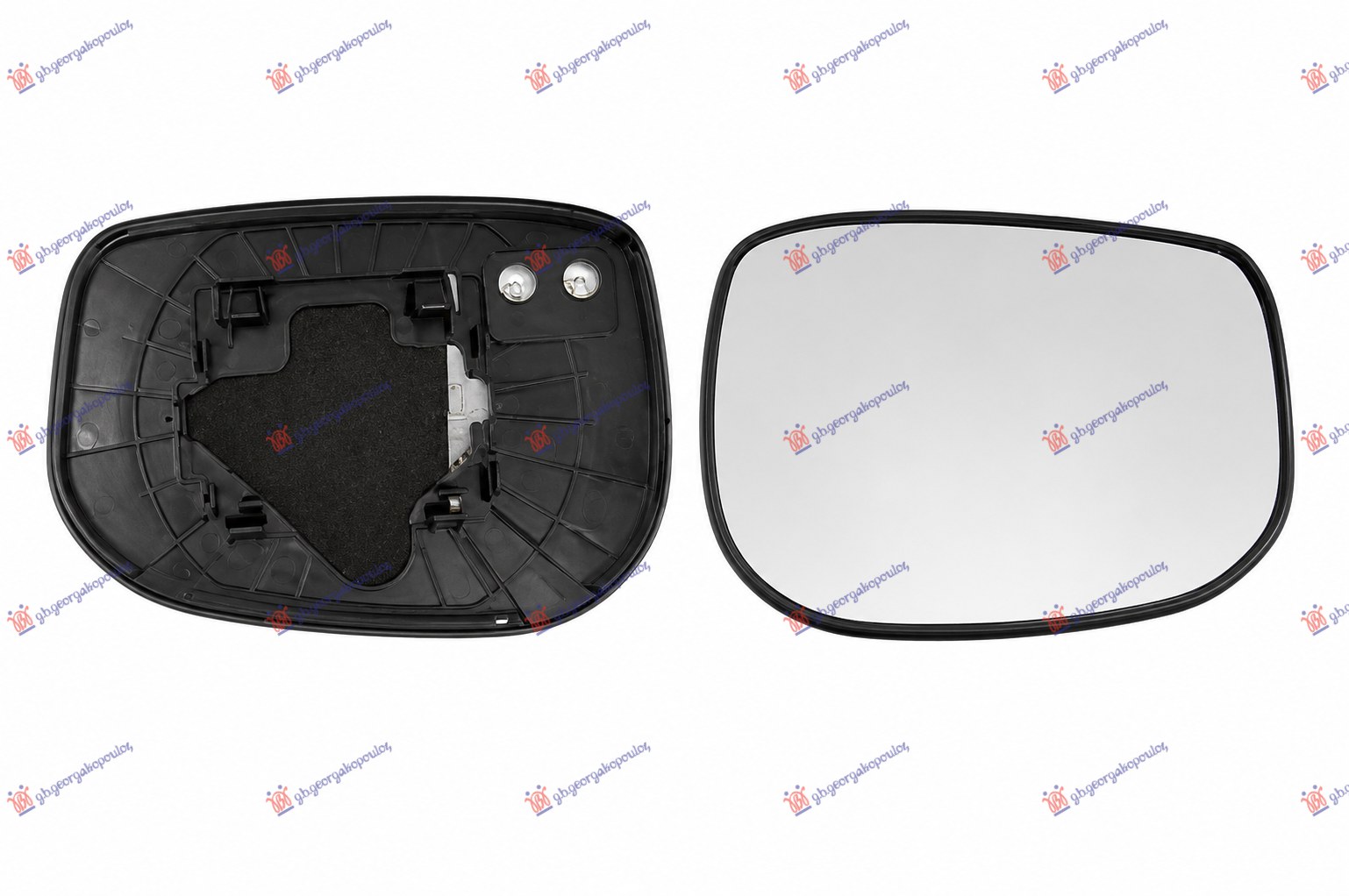 DOOR MIRROR GLASS HEATED (2 PIN) (CONVEX GLASS)