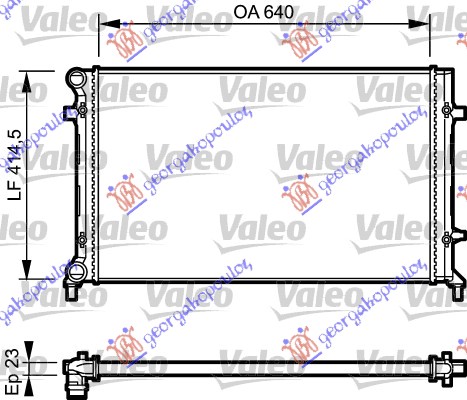 ΨΥΓΕΙΟ ΝΕΡΟΥ 1.4-1.6-2.0FSI/SDI ΜΗΧΑΝΙΚΟ/ΑΥΤΟΜΑΤΟ +A/C (650x415) VALEO