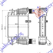 RADIATOR INTERCOOLER 1.2 TCE BENZINH 1.5 dCi (210x205x64)