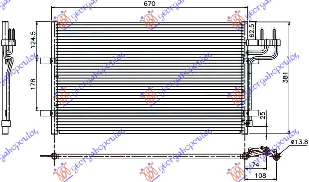 ΨΥΓΕΙΟ A/C ΒΕΝΖ-ΠΕΤΡ (62,8x37,4x1,6)