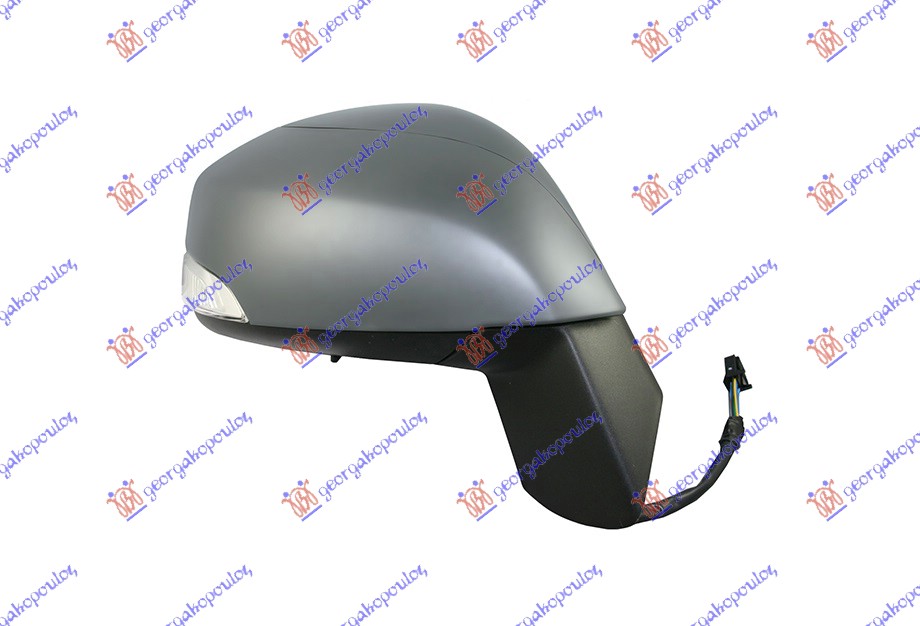 DOOR MIRROR ELEC. HEAT. FOLD. PRM (W/LAMP) (A QUALITY)  (CONVEX GLASS)