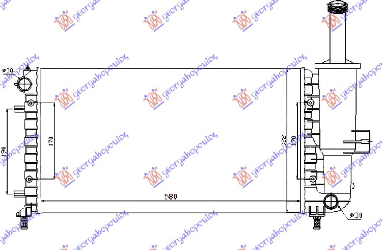 ΨΥΓΕΙΟ 1.2 8-16V +/-AC (58x31,7x18)Μ.ΒΑΣ.ΑΝ (MAHLE BEHR)