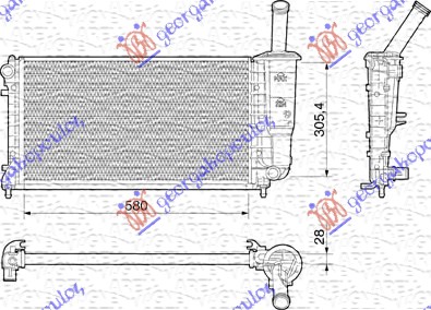 ΨΥΓΕΙΟ ΝΕΡΟΥ 1,4i 16V +/-A/C (58x30.5)