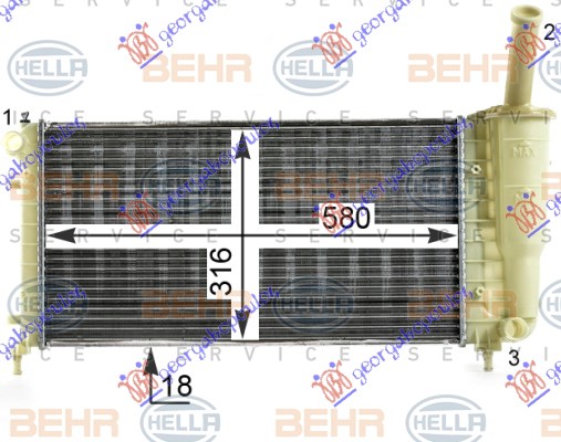 ΨΥΓΕΙΟ 1.2 8-16V +/-AC (58x31,7)  (MAHLE BEHR)