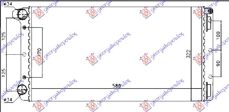 ΨΥΓΕΙΟ 1.9 JTD (58x30.8x38) ΤΥΠ. MARELLI (VALEO CLASSIC)