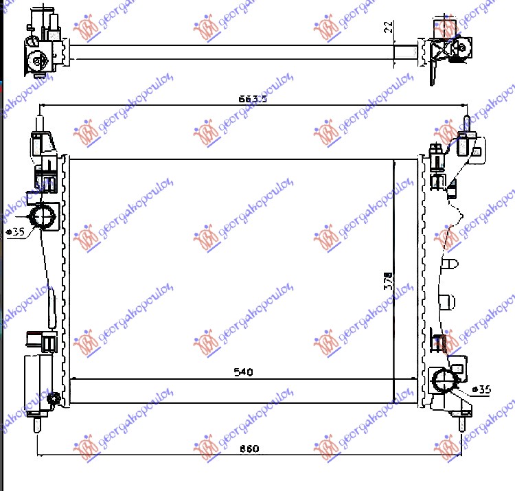 ΨΥΓΕΙΟ ΓΙΑ ΟΛΑ ΒΕΝΖΙΝΗ ΜΗΧ/ΑΥΤ +/-AC (54x37.5) (MAHLE BEHR)