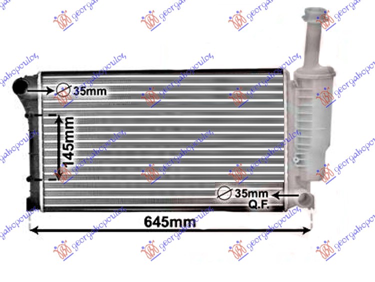 ΨΥΓΕΙΟ 1.1-1.2i 8V +A/C (55x31.7)(Μ/ΠΑΓΟ (MAHLE BEHR)