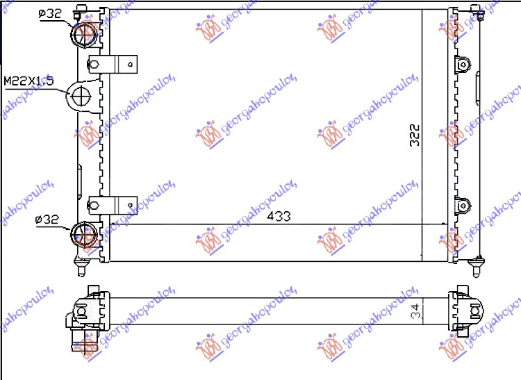 ΨΥΓ. 1.0-1.3-1.4BZ-1.7-1.9SDi -AC(43x32) (VALEO CLASSIC)