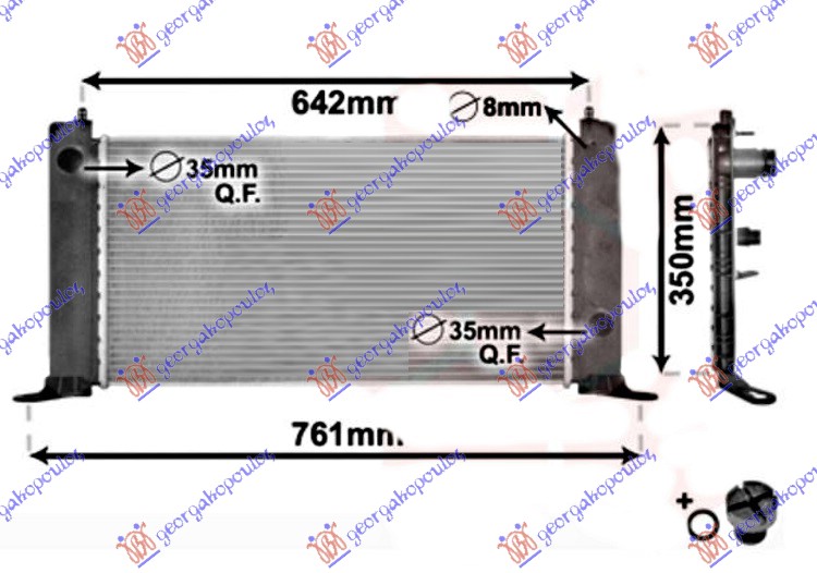 ΨΥΓΕΙΟ ΝΕΡΟΥ 1.2i 16V+/-A/C (58x31)