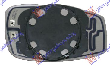DOOR MIRROR GLASS -2009 HEATED (CONVEX GLASS)