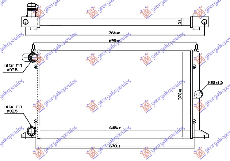 ΨΥΓΕΙΟ 1,8-2,0 i-1,9TDi (63,5x36,6) 00-