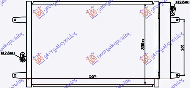 ΨΥΓΕΙΟ Α/C BEN-ΠΕΤΡ (52,5x36,2x16)00-