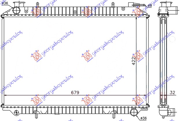 ΨΥΓ 2.0cc 16v & DIESEL(42,3x68,5)ΤΑΠΑ ΣΤΗΝ ΠΛΕΥΡΑ ΤΟΥ ΟΔΗΓΟΥ