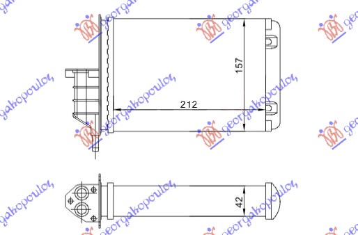 ΨΥΓΕΙΟ ΚΑΛΟΡΙΦΕΡ (M) +/-AC(215x158) XΩΡΙΣ ΡΟΥΜΠΙΝΕΤΟ