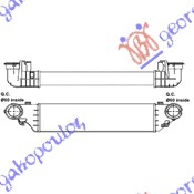 RADIATOR INTERCOOLER 2.2-2.7 CDi (650x127x62)