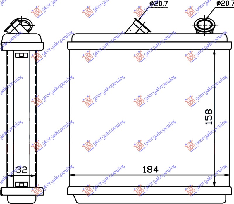 ΨΥΓΕΙΟ ΚΑΛΟΡΙΦΕΡ +/-AC (BR) (160x185x32)