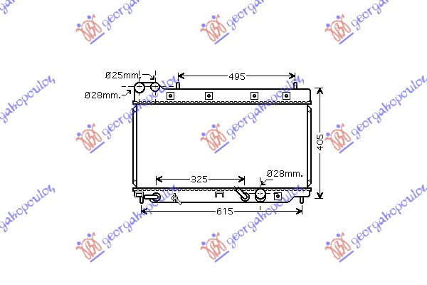 ΨΥΓΕΙΟ 1.4 8V +/-A/C AYT. 04- (32,5x65)