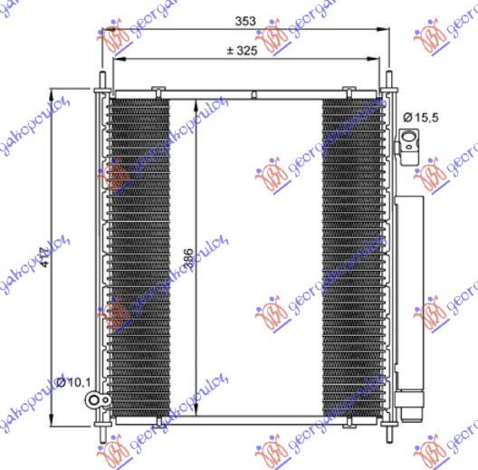 CONDENSER 1.2-1.4 PETROL (325x395x16) -04