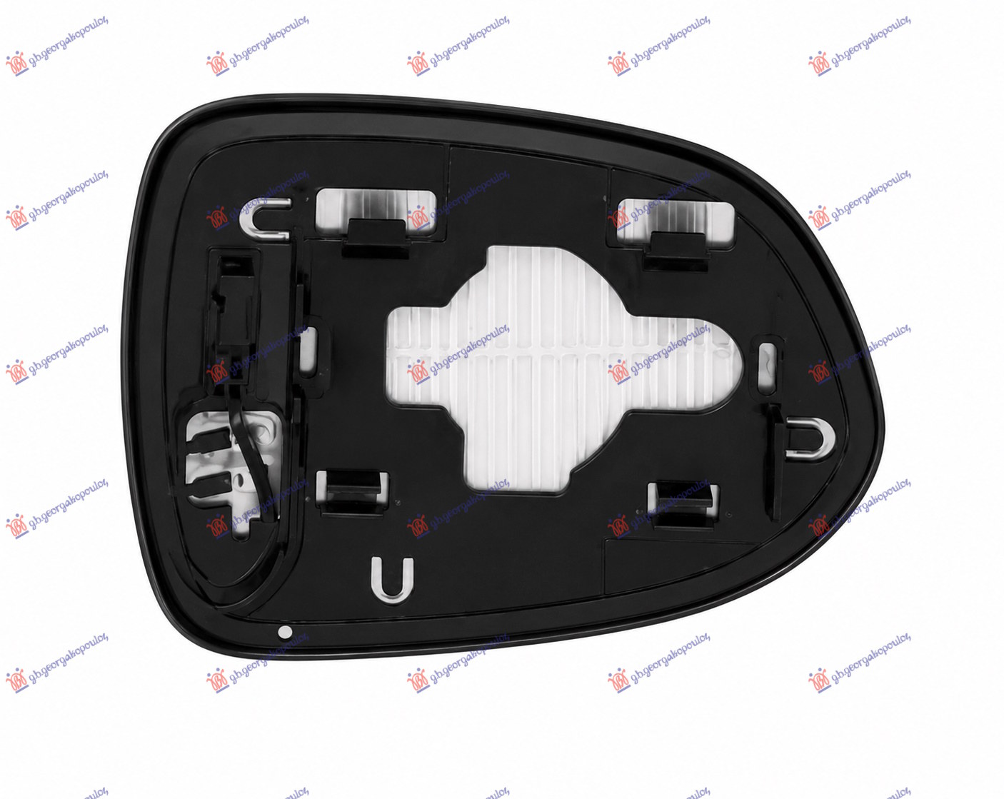 DOOR MIRROR GLASS HEATED -2005 (2 PIN) (ASPHERICAL GLASS)