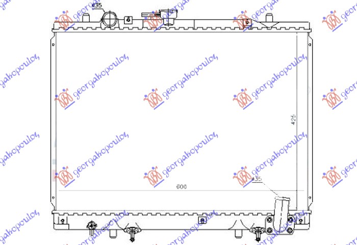 RADIATOR 2.5 DIESEL AUTOMATIC (425x600)
