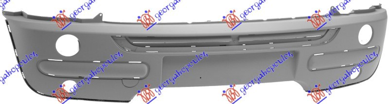 FRONT BUMPER PRIMED (W/MOULDING HOLES) -2004