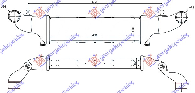 ΨΥΓΕΙΟ INTEROOLER 2.0i-16V - 2.2CDi-2.5TDi (430x110)