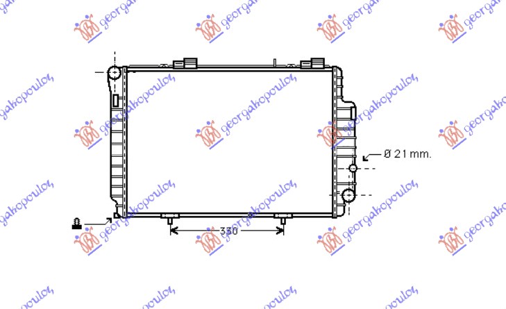 ΨΥΓΕΙΟ 2.0-2.2CDi +A/C (61,5x42) (MAHLE BEHR PREMIUM LINE)