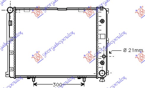 RADIATOR 2.0-2.3 PETROL MANUAL/AUTOMATIC+/-AC (490x490)