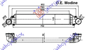 ΨΥΓΕΙΟ INTERCOOLERΒΕΝΖΙΝΗ - ΠΕΤΡΕΛΑΙΟ (65x132x55)