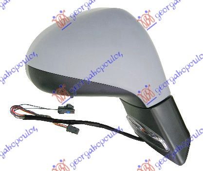 DOOR MIRROR ELECTRICAL HEATED PRIMED (W/SIDE LAMP & SENSOR) (A QUALITY) (CONVEX GLASS)