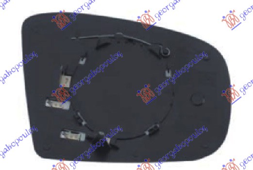 DOOR MIRROR GLASS HEATED -2008 (ASPHERICAL GLASS)