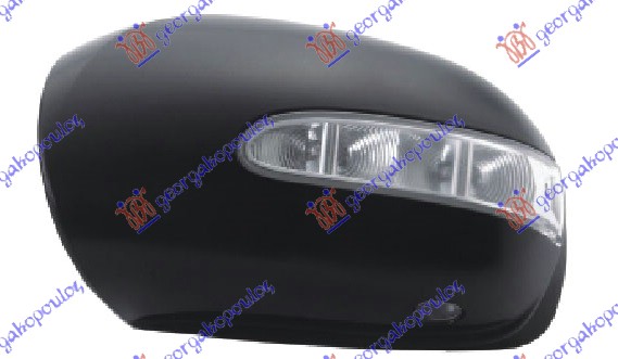 DOOR MIRROR COVER PRIMED W/SIDE LAMP & FOOT LIGHT -2008