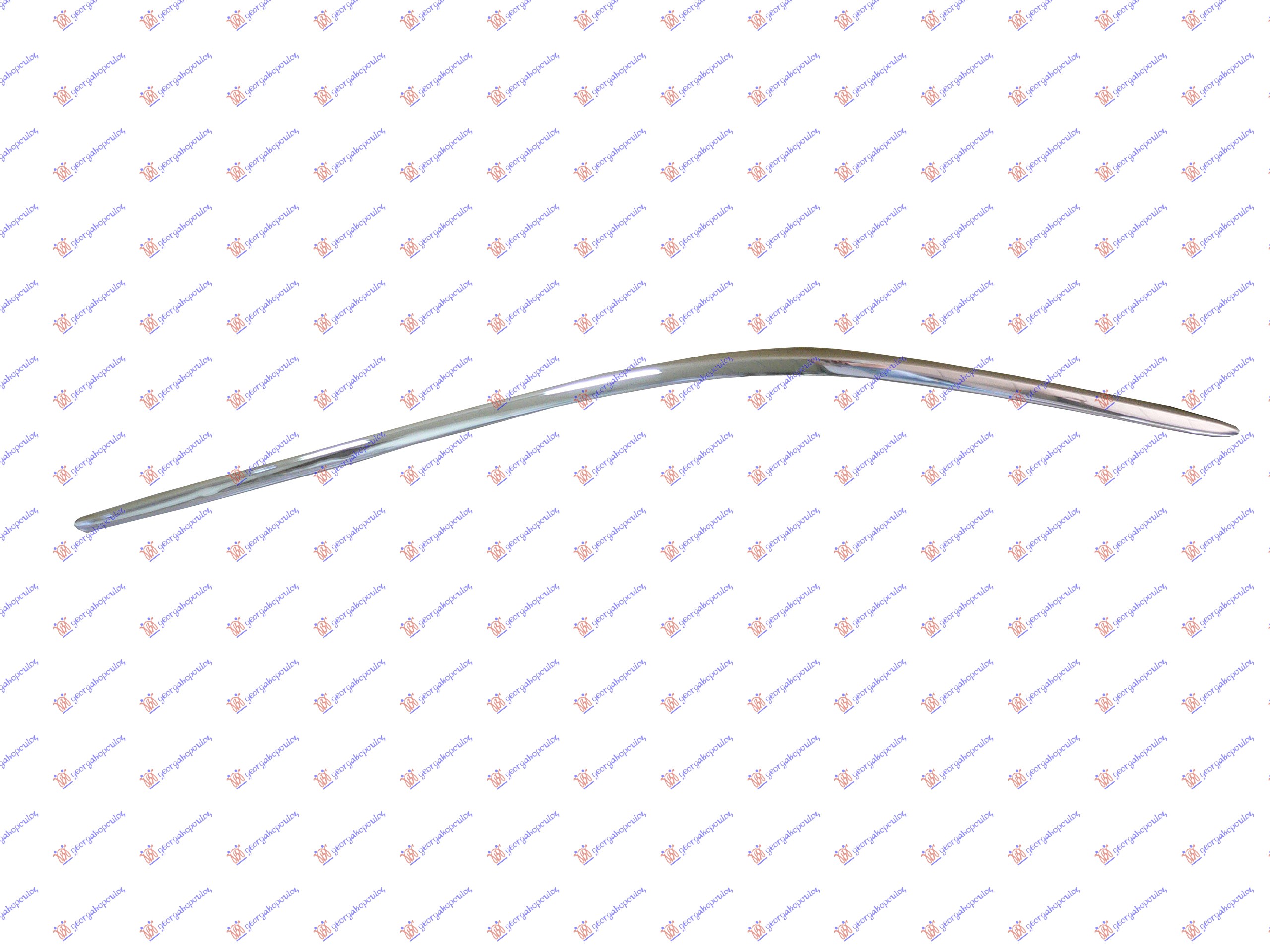 FRONT BUMPER MOULDING CHROME 2000-2002