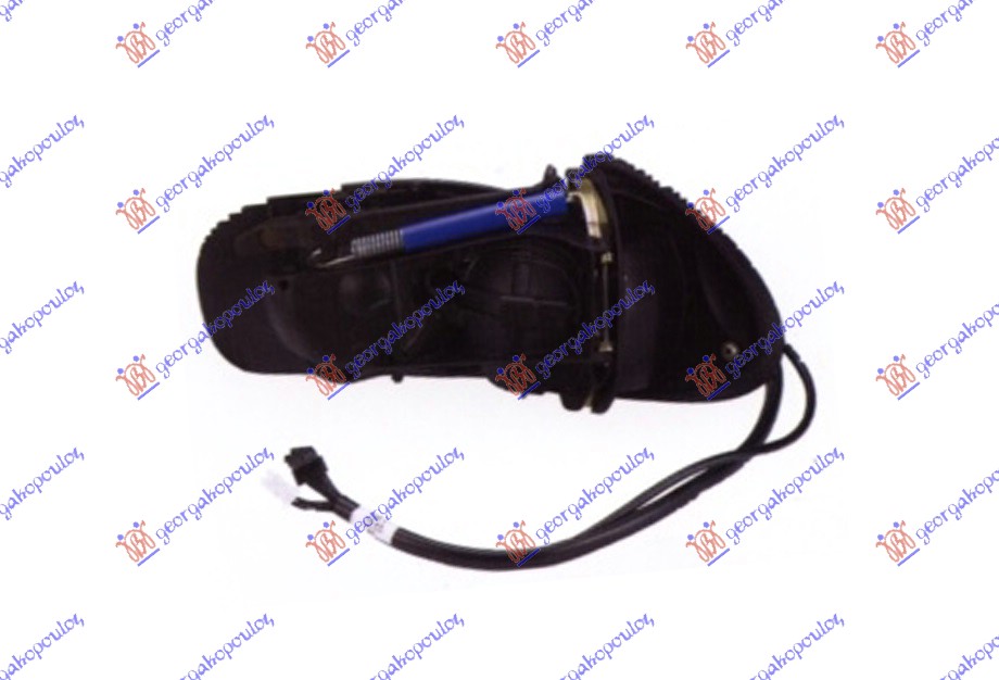 DOOR MIRROR ELECTRICAL HEATED (W/O COVER) FOLDABLE (W/SIDE LAMP & MEMORY) 2003- (A QUALITY) (ASPHERICAL GLASS)
