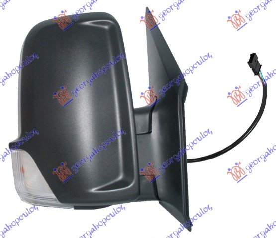 DOOR MIRROR ELECTRICAL HEATED 2009- (W/SIDE LAMP) (CONVEX GLASS)