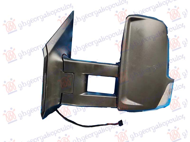 DOOR MIRROR ELECTRICAL HEATED 2009- (W/SIDE LAMP) (LONG ARM) (CONVEX GLASS)