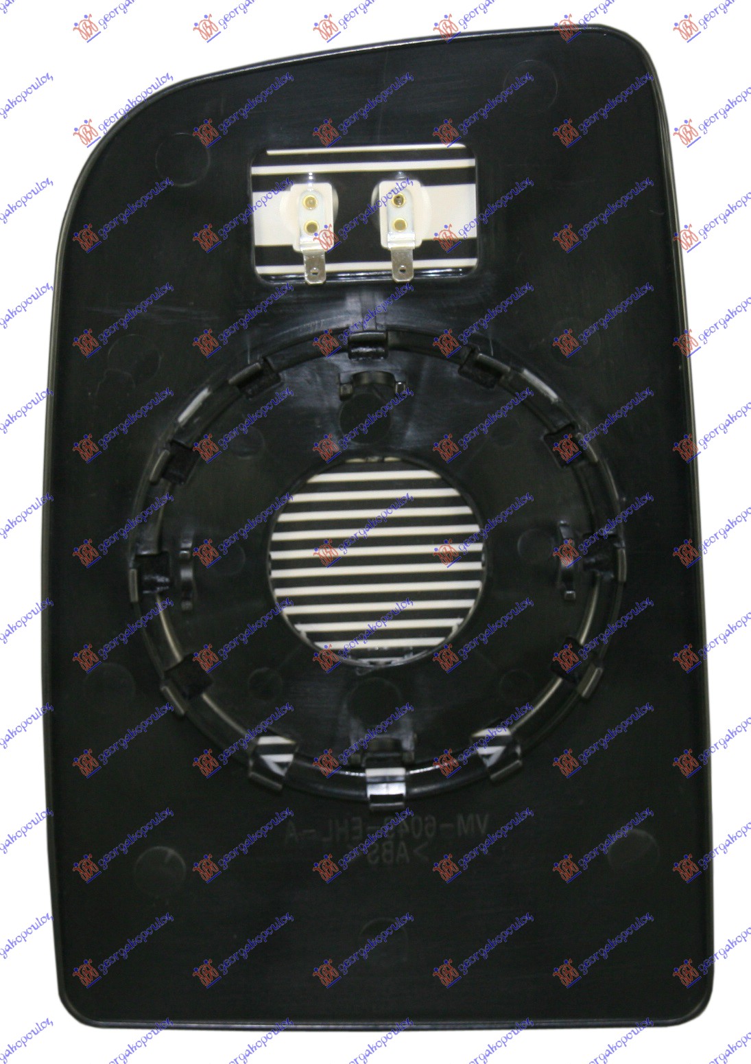 DOOR MIRROR GLASS HEATED (UPPER PART) (ROUND BASE) (CONVEX GLASS)