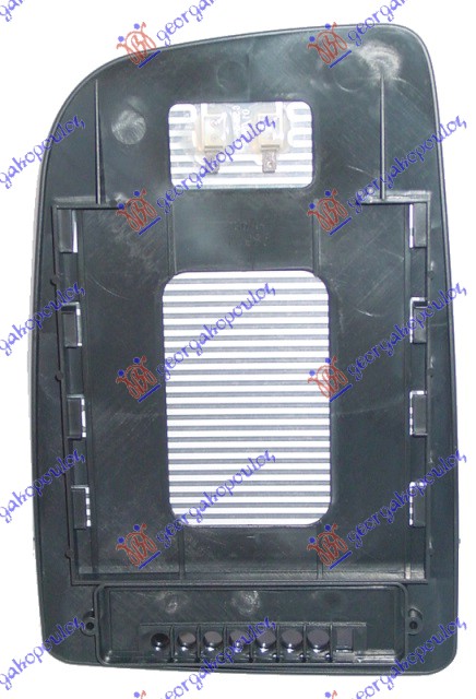 DOOR MIRROR GLASS HEATED (UPPER PART) (SQUARE BASE) (CONVEX GLASS)