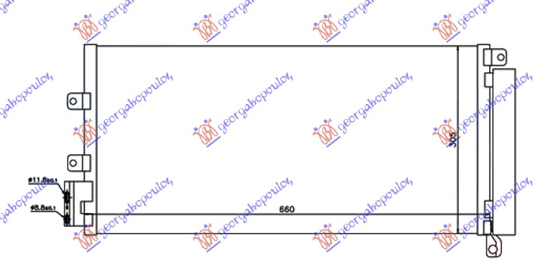 ΨΥΓΕΙΟ A/C 1,4i TURBO 1,3-1,6JTD (63x30)